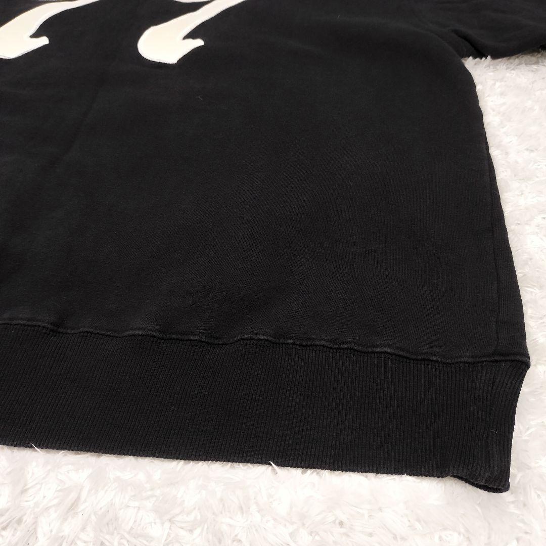 ジョーカー　パーカー プルオーバー 77 ブラック ロゴ刺繍 裏起毛 XXL