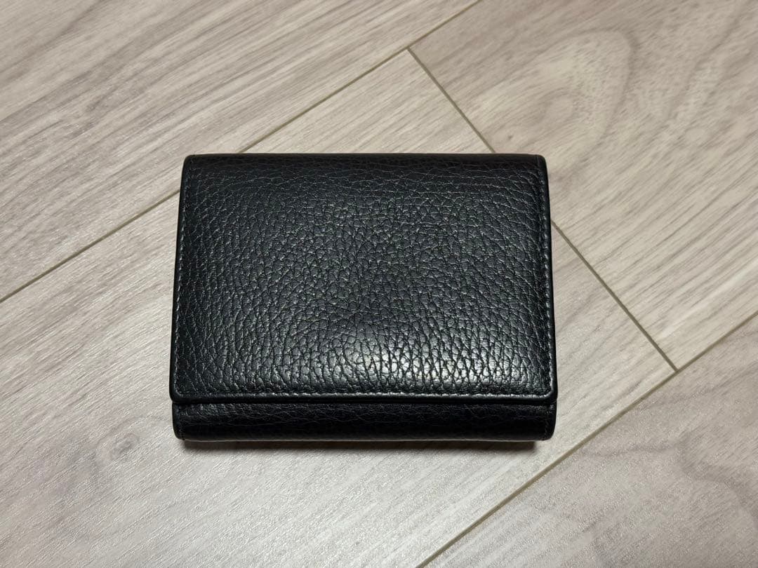 GUCCI グッチ 三つ折り財布 GGマーモント レザー Wホック