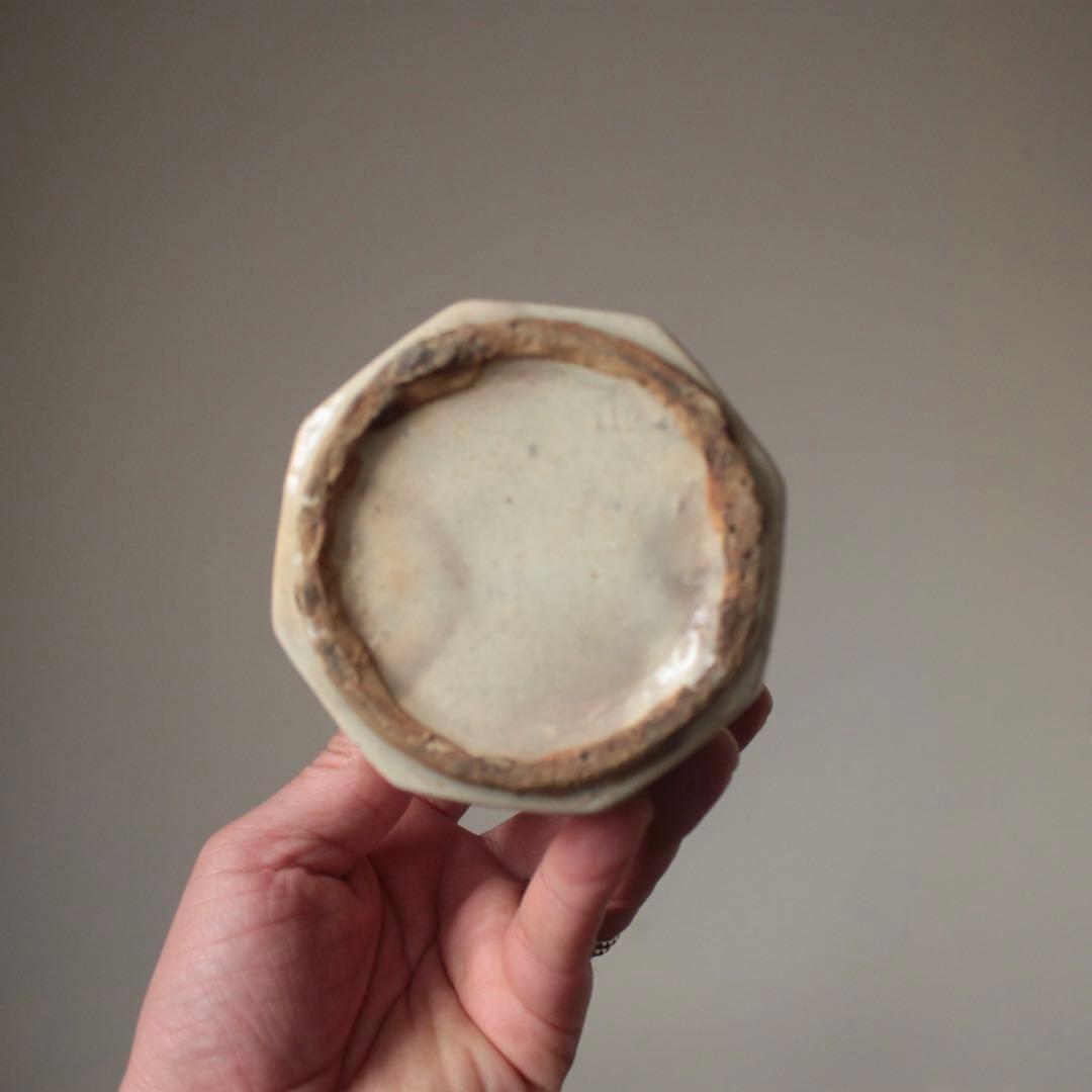 李朝 面取 八角 筆筒 筒茶碗 古美術 朝鮮美術 古道具 アンティーク