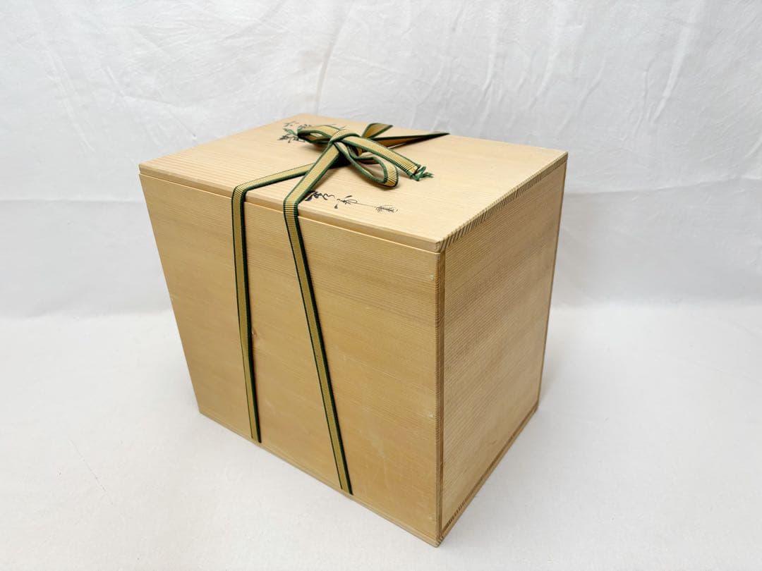 未使用 茶道具 中谷秀斎作 六瓢透 手持ち 莨盆 喫煙具 木