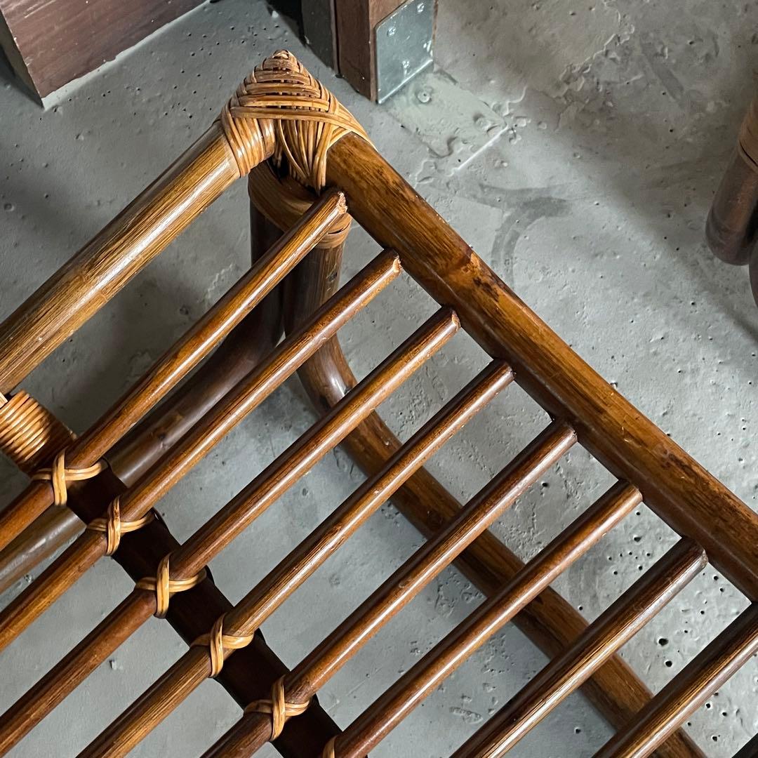 ①【マルニ木工】ラタンチェア 籐 ヴィンテージ レトロ 家具 2脚出品中！