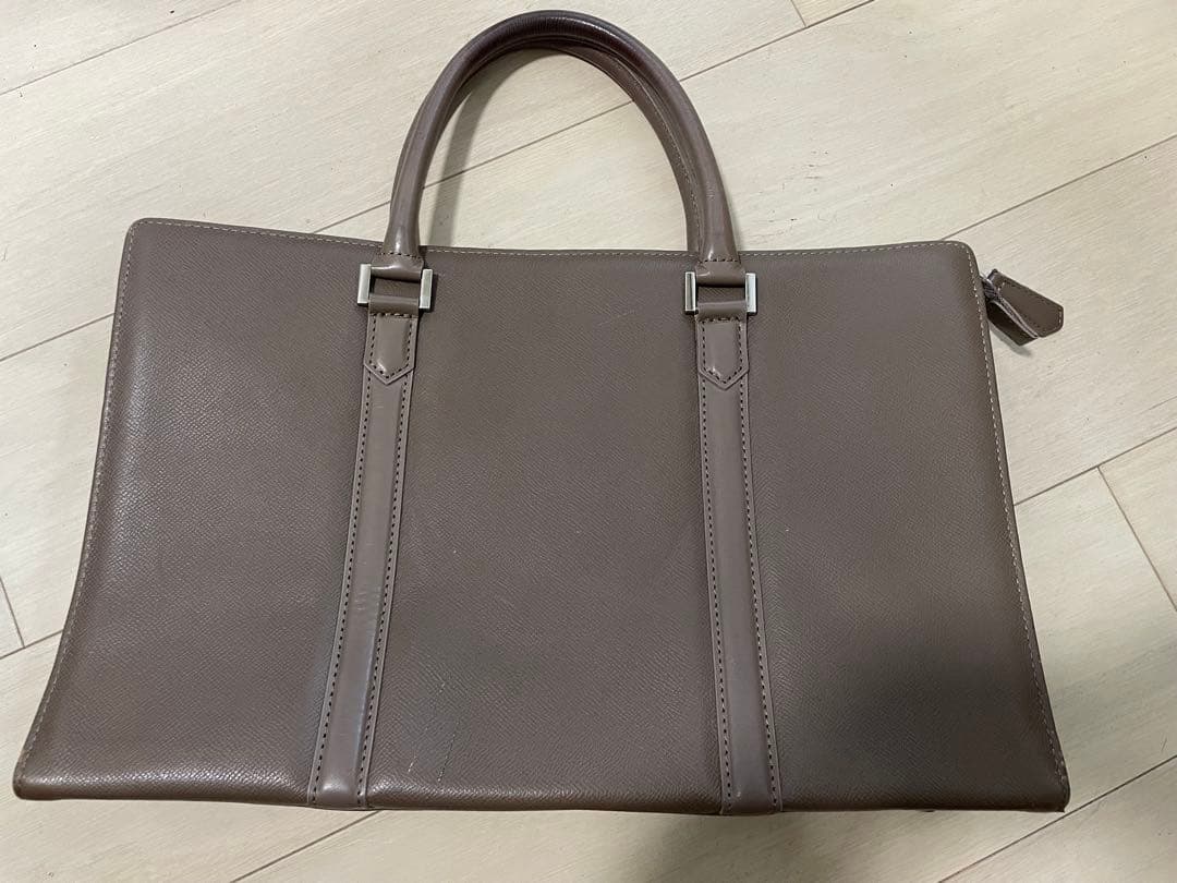 マッキントッシュロンドン 本革ブリーフケース グレージュ 日本製 三陽商会