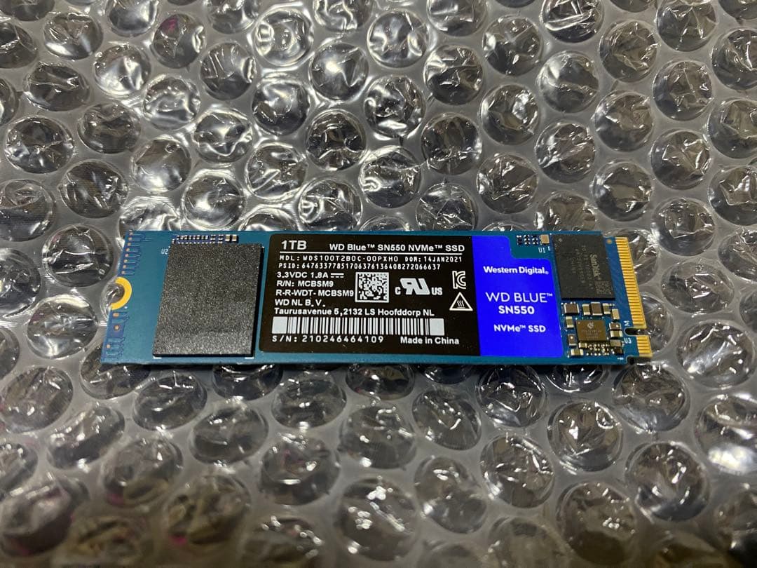 正常動作品WD Blue SN550 NVMe SSD 1TB WD Blue SN550 1TB Review Inexpensive NVMe Taking on SATA