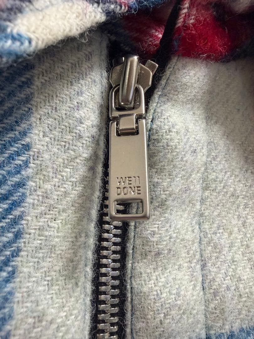 WE11DONE チェックウールアウター S 正規品 裏地付き