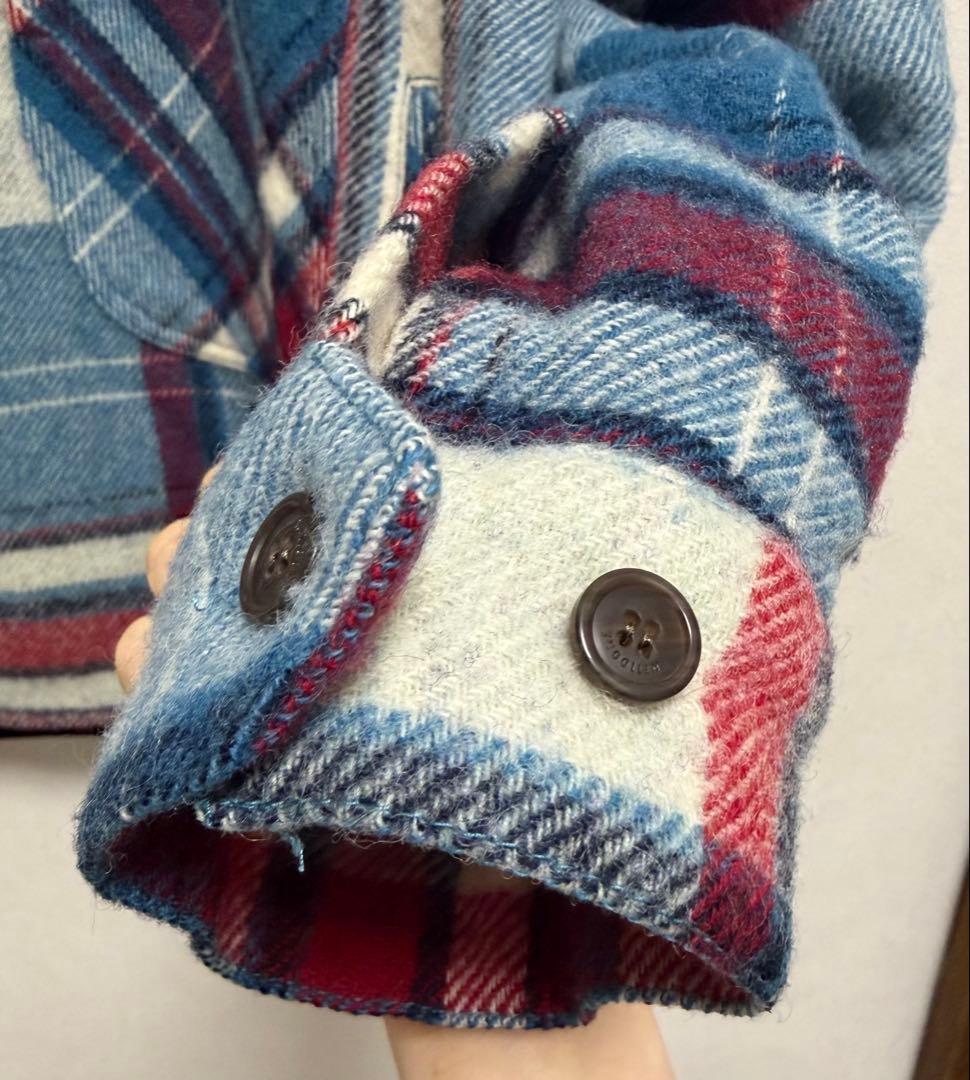 WE11DONE チェックウールアウター S 正規品 裏地付き