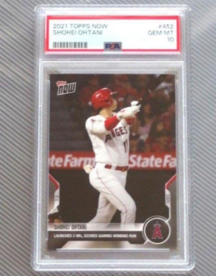 Topps now 大谷翔平 PSA10 2021 ＃452 逆転サヨナラHR