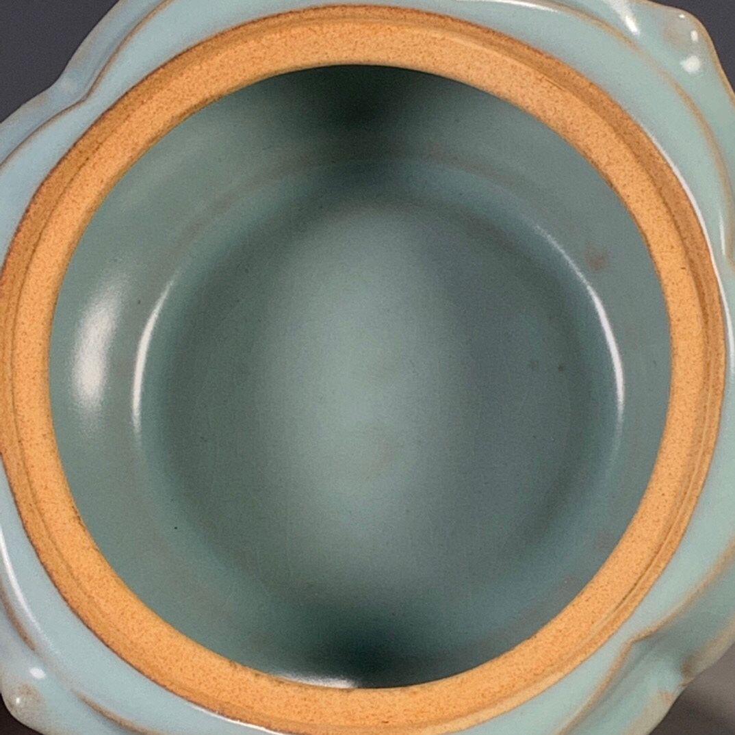 中国 汝窯 青磁 香炉 陶器 陶芸 香道具 仏具 官窯 青釉