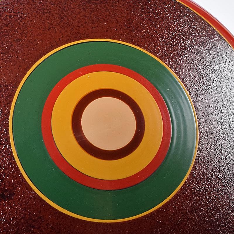 茶道具 五代 川端近左作 独楽塗香合 共箱 V R8841