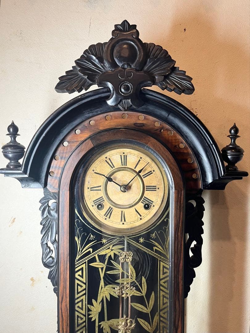 ナ*ナ様 精工舎　黒柿　柱時計　古時計　振り子　ゼンマイ　ボンボン　レトロ　ユン