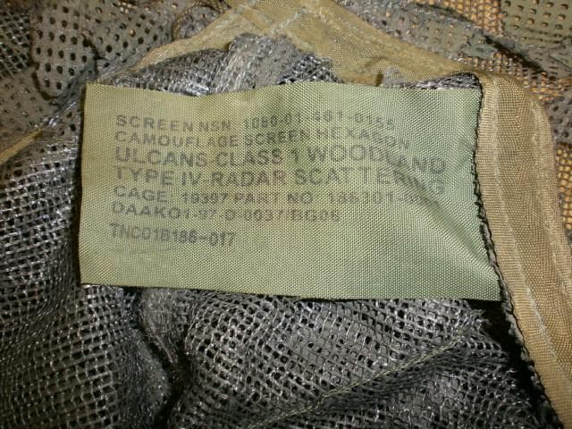 米軍放出品　偽装網　カモフラージュネット