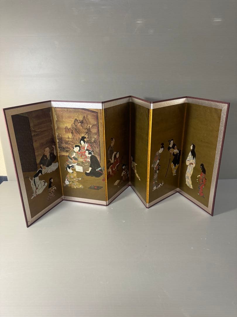 2344国宝　彦根屏風  ミュージアムグッズ　雛屏風　ミニ屏風　日本歴史　時代物 2344国宝 彦根屏風 ミュージアムグッズ 雛屏風 ミニ屏風 日本歴史