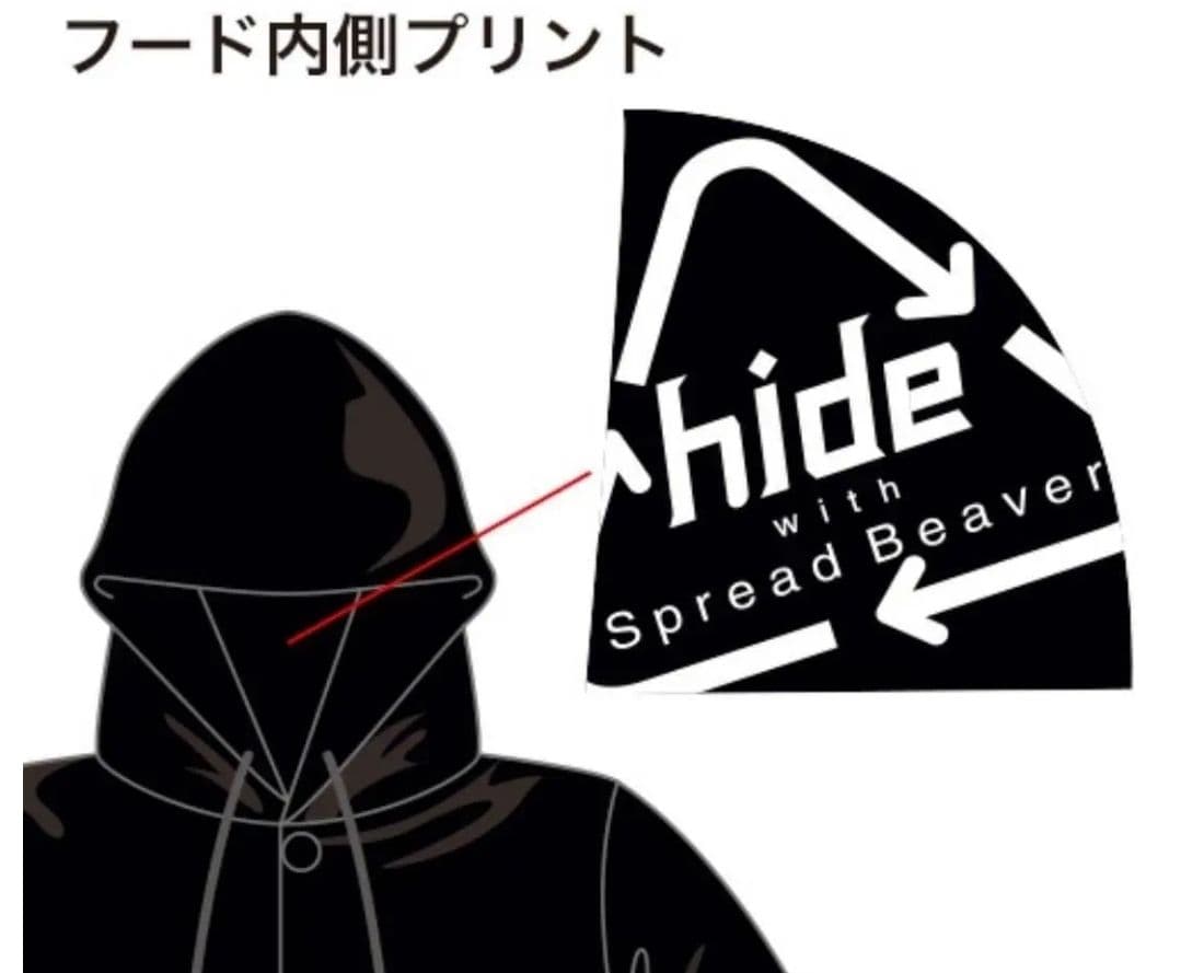 未着用】hide X JAPAN ロングパーカー Mサイズ
