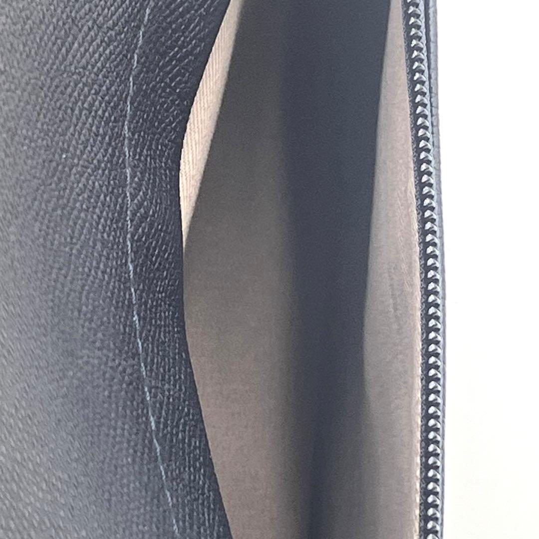 TRION トライオン 本革 ビジネスバッグ ブリーフケース A4可 ネイビー