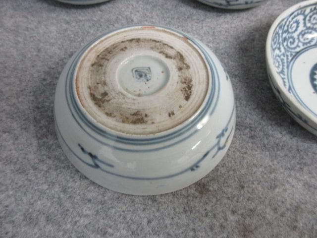 古伊万里染付蛸唐草文くらわんかなます皿5枚 [B26533] - メルカリ