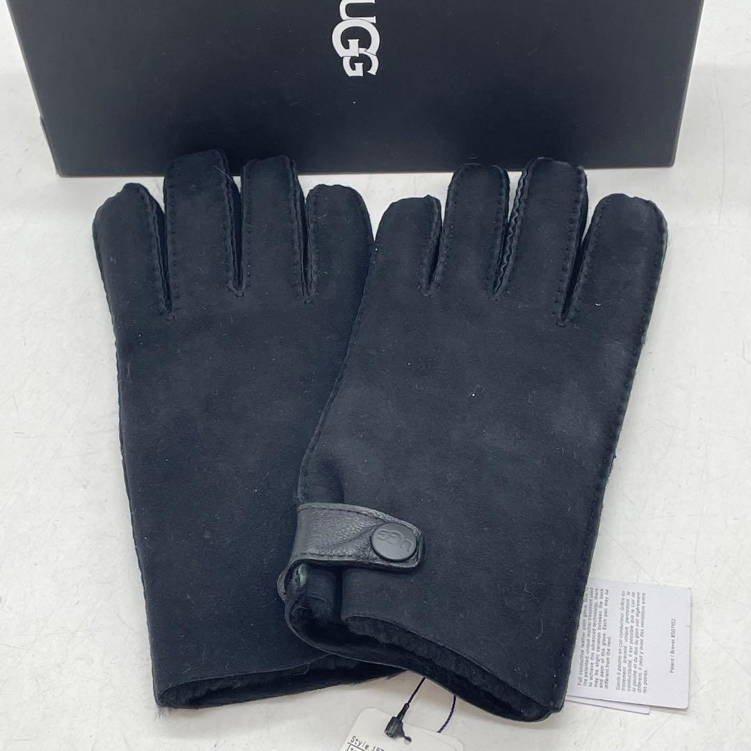 KO1546□アグ手袋 シープスキン グローブ ブラック メンズ Mサイズ UGG メンズ 手袋 KO1546□アグ手袋 シープスキン グローブ ブラック