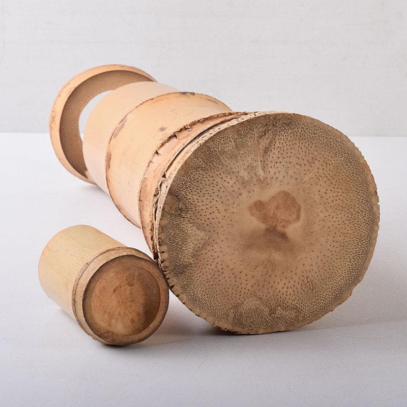 茶道具 竹器師 西川媒玄作 竹花入 銘春霞 前大徳 藤井誠堂