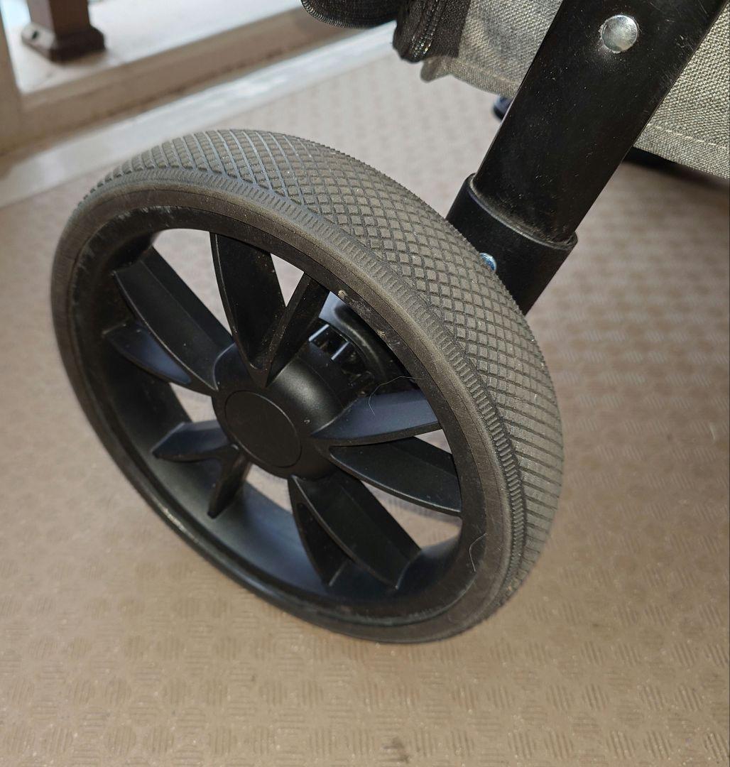 ペットカート グレー スチールフレーム 注文 中型犬用 折りたたみ式 耐