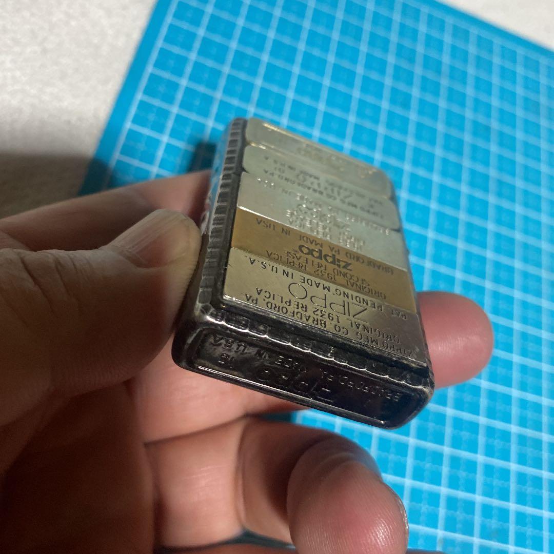 ジッポ 歴代ボトム 全面加工 オイルライター - メルカリ