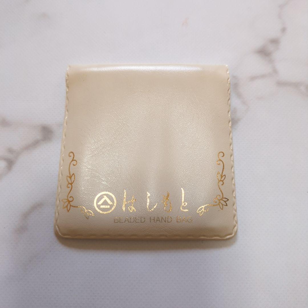 【美品】皇室御用達 ルミーはしもと 総ビーズ ハンドバッグ マルチカラー がま口