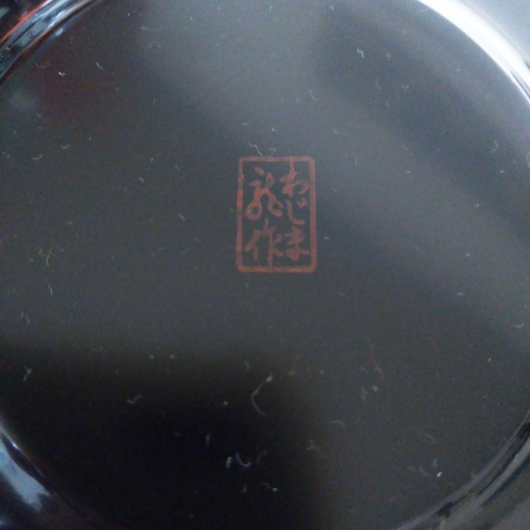 輪島塗 金彩絵換わり茶托五客 美術品・アンティーク・コレクション