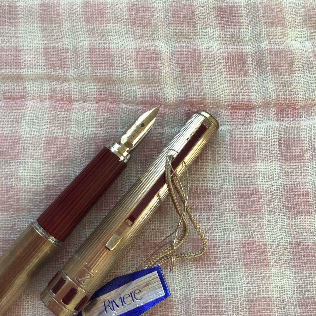プラチナ 18K 18金 万年筆 リビエール スターリングシルバー 廃盤