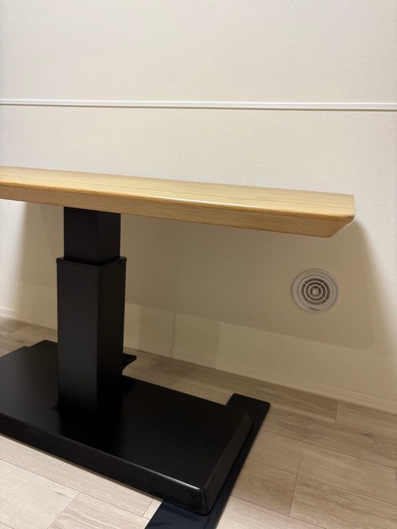 ニトリ　ガス圧式　昇降テーブル/ダイニングテーブル120㎝幅