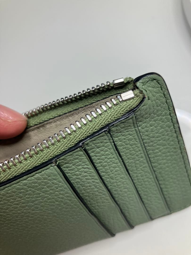 タ*マ様 LOEWE レザー ケース 緑茶色【おまけ付】