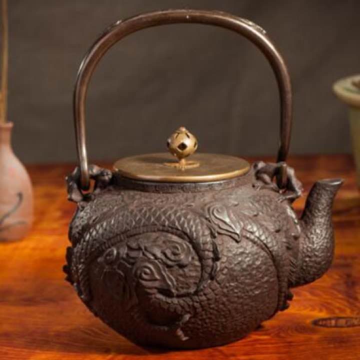 鉄器 急須 伝統工芸 手作り 鉄分補給 鉄瓶　YZS-073