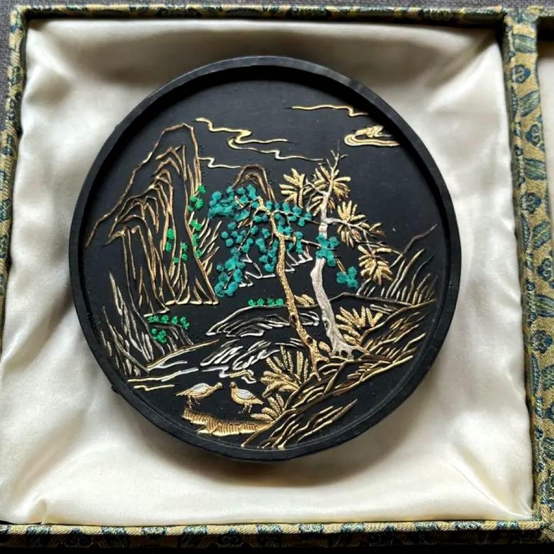 中国古墨　仿古蔵墨　微歓曹素功堯千氏　上海墨廠