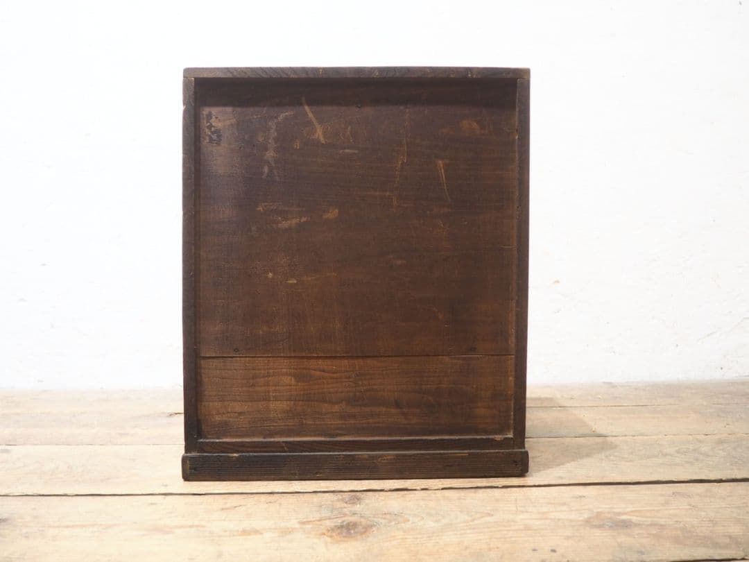 1275 アンティーク ケンドン扉の収納棚 展示台 ケース 古家具 レトロ 金具