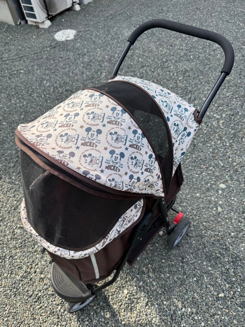 ミッキー柄ペットカート ペットカート ディズニー ミッキー柄