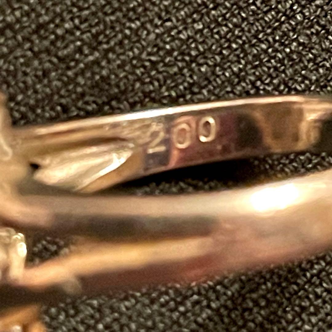 ダイヤデザインリング　プラチナPt900刻印あり　ダイヤ2ct刻印あり