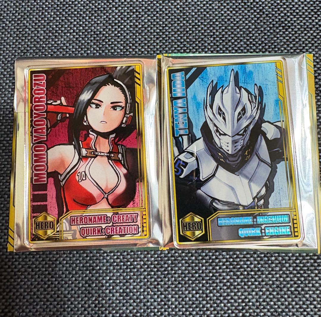 ヒロアカ ステータスカードコレクション 飯田天哉 八百万百 いだてん