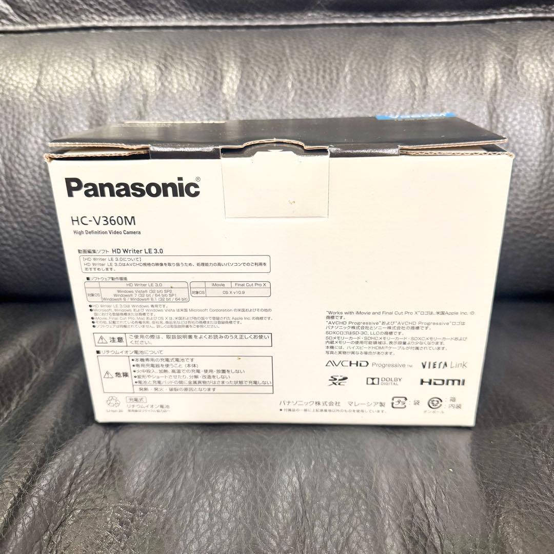Panasonic デジタルハイビジョンビデオカメラ 本体 HC-V360M