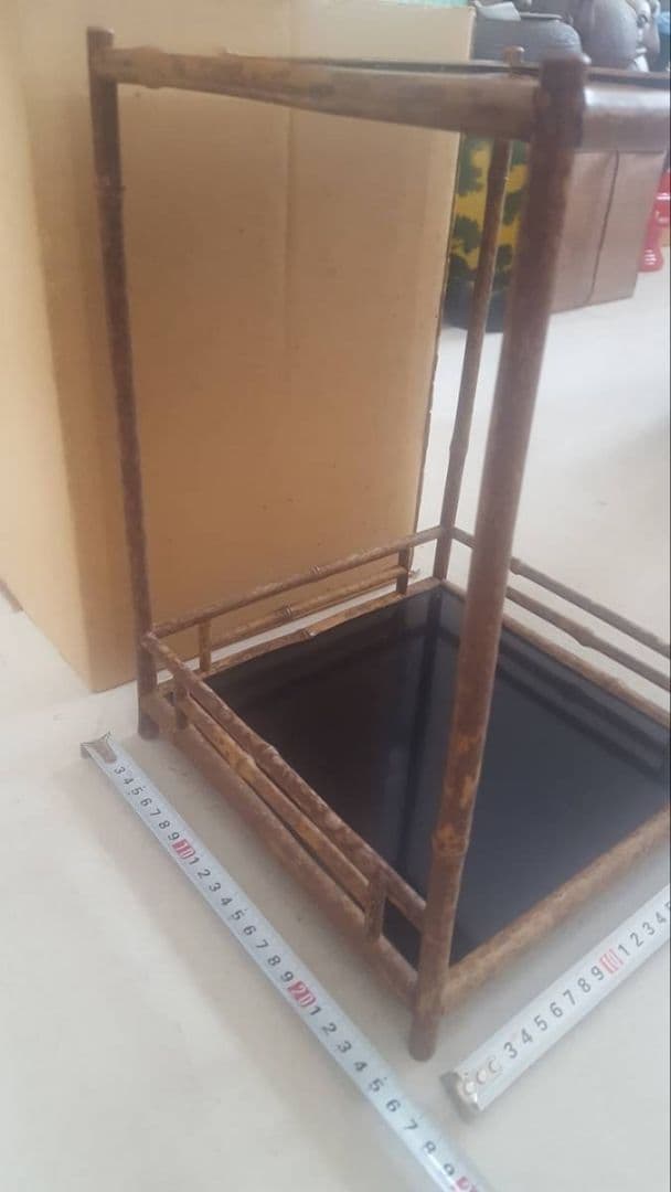 AKa7043東京中央取扱斑竹煎茶棚通せん棚お茶棚