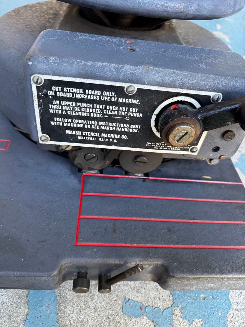 MARSH ステンシルマシン 世田谷ベース好き ミリタリー好きな方に 3/4