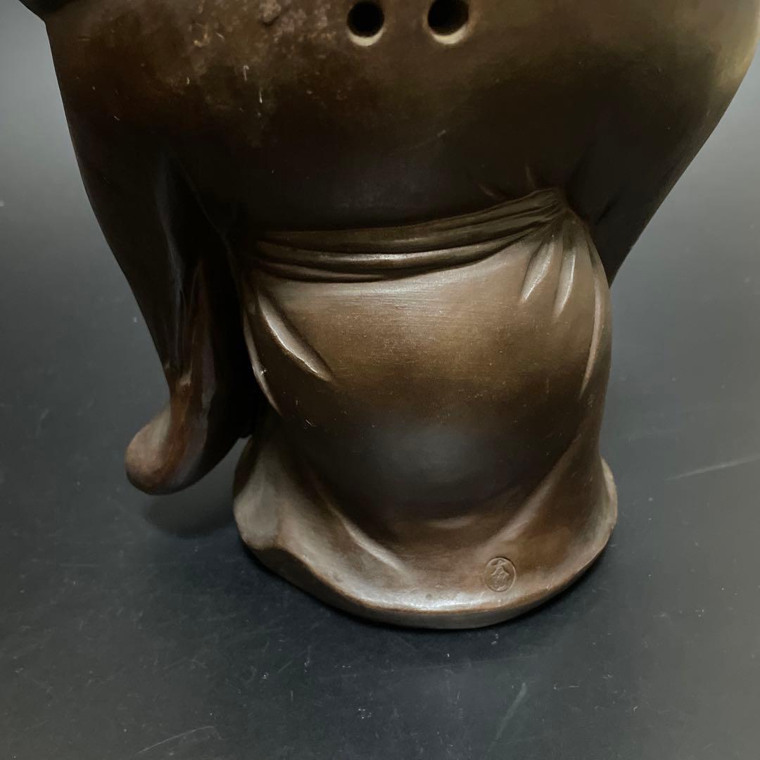 時代物 備前焼 特大 布袋様 友敬作 七福神