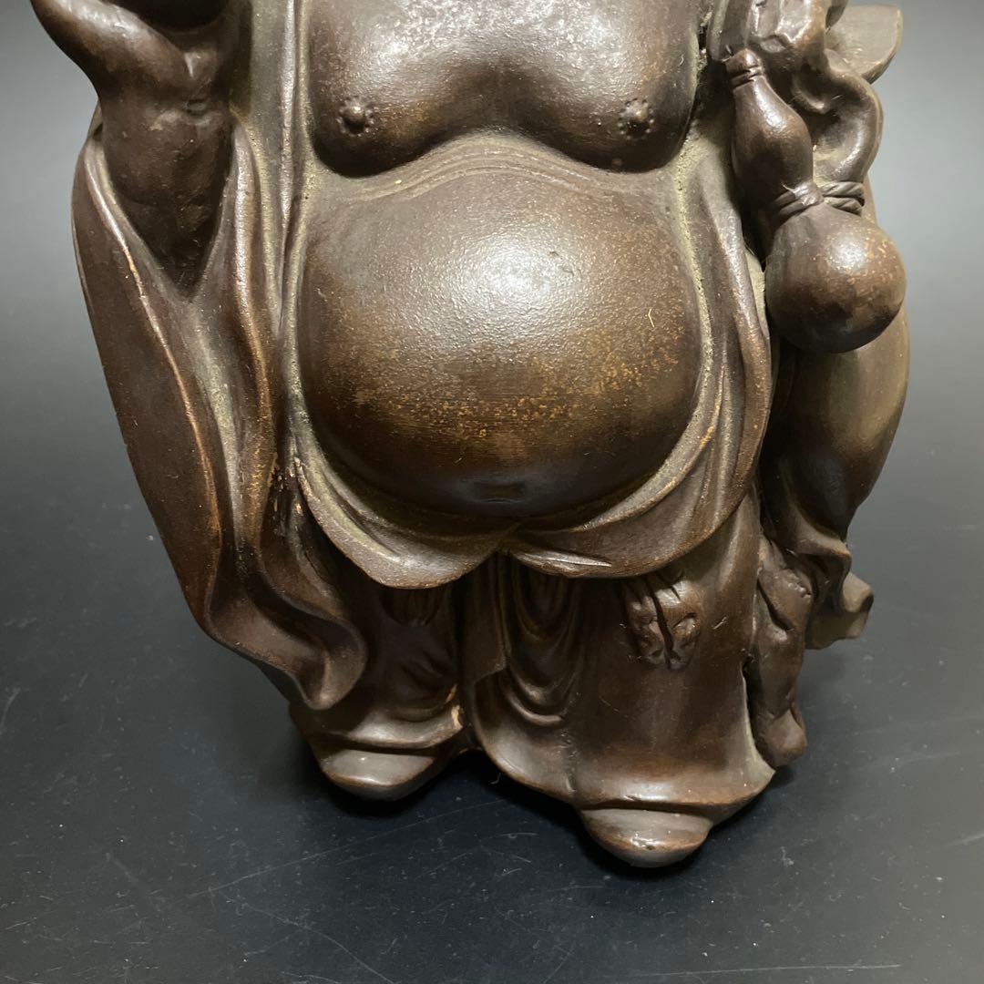 時代物 備前焼 特大 布袋様 友敬作 七福神