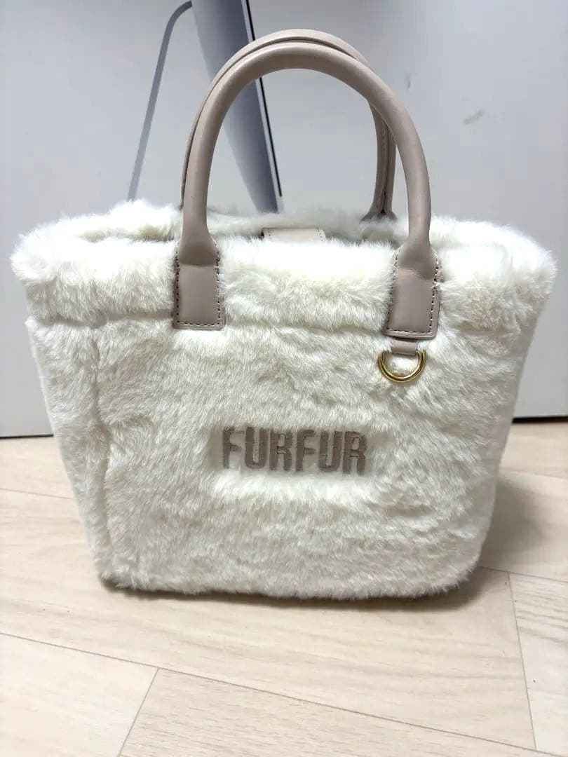 furfur ▪︎ファーバッグ▪︎アイボリー