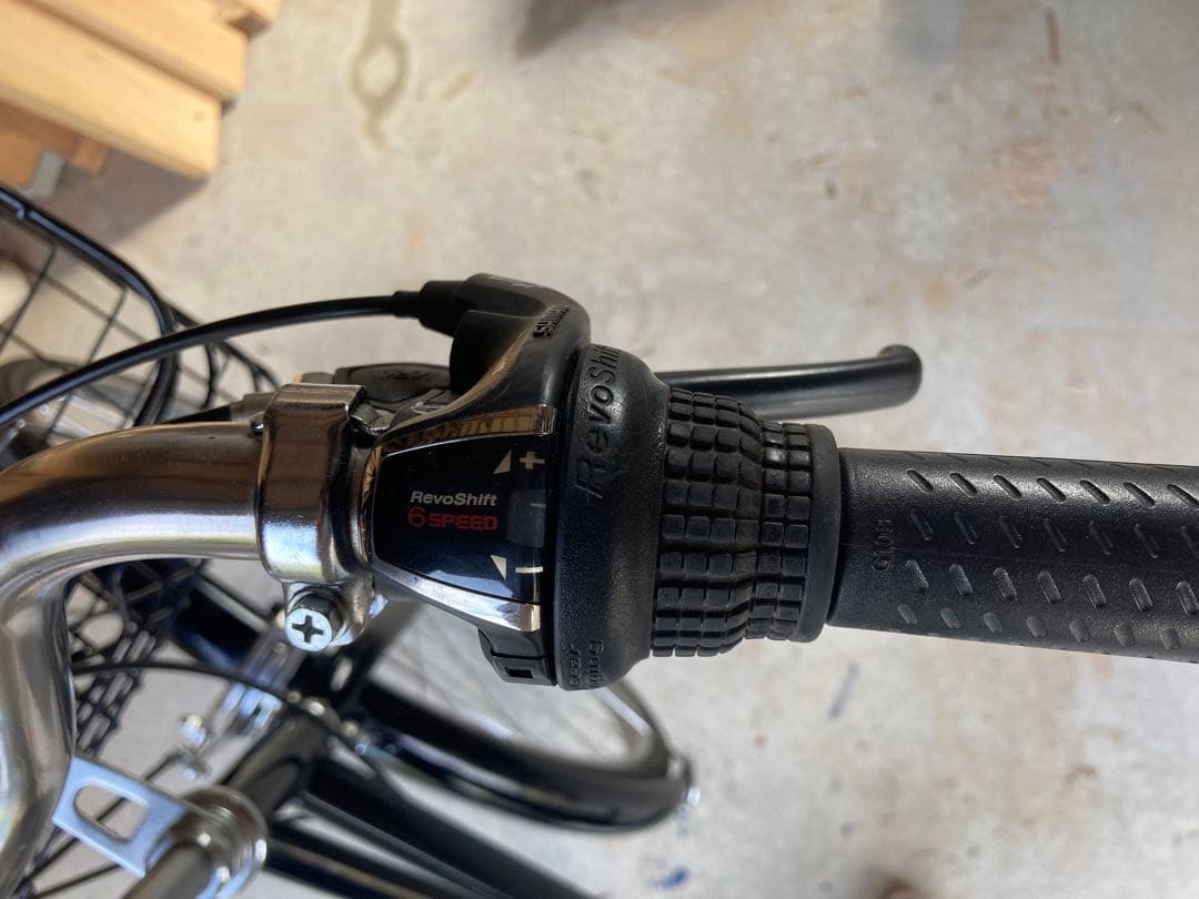 ママチャリ 自転車 シティサイクル 6速 前カゴ付き