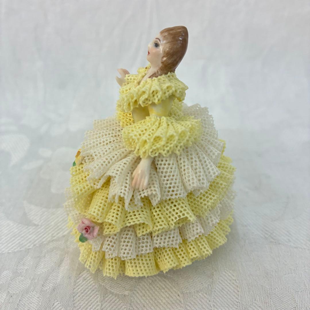 アイリッシュドレスデン レース陶器人形 \"Rosa\" 3体セット③