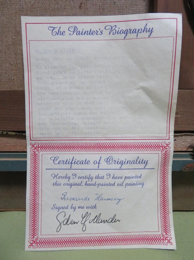 G.？.Hollander　「side Harmony」　油彩F10号