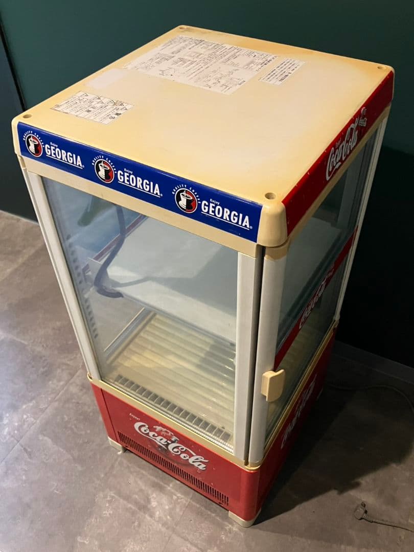 【コカ・コーラ　小型温冷ショーケース】昭和レトロ　レア　サンデン