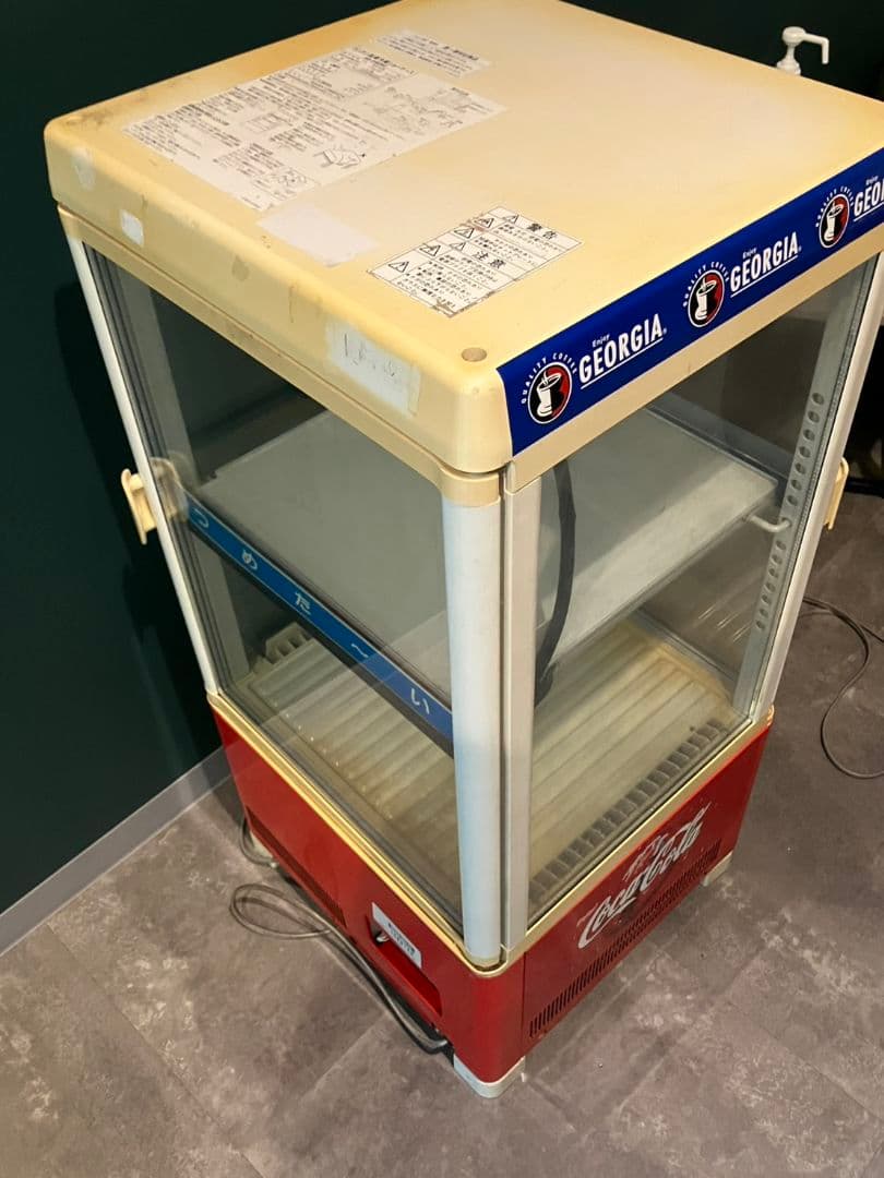【コカ・コーラ　小型温冷ショーケース】昭和レトロ　レア　サンデン