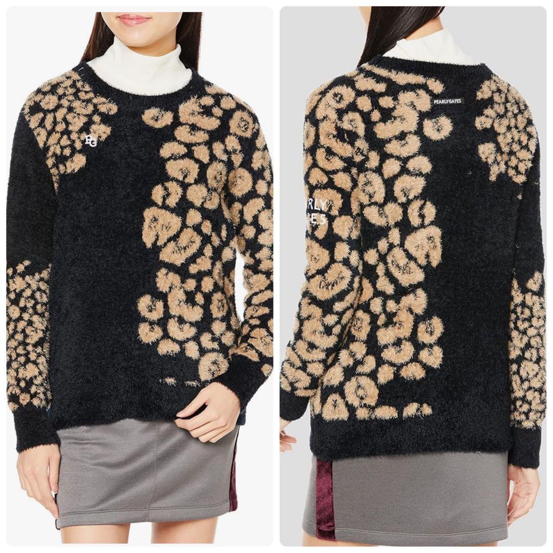 近年　パーリーゲイツ 　セットアップ　スカート　アニマル　ひょう　レオパード