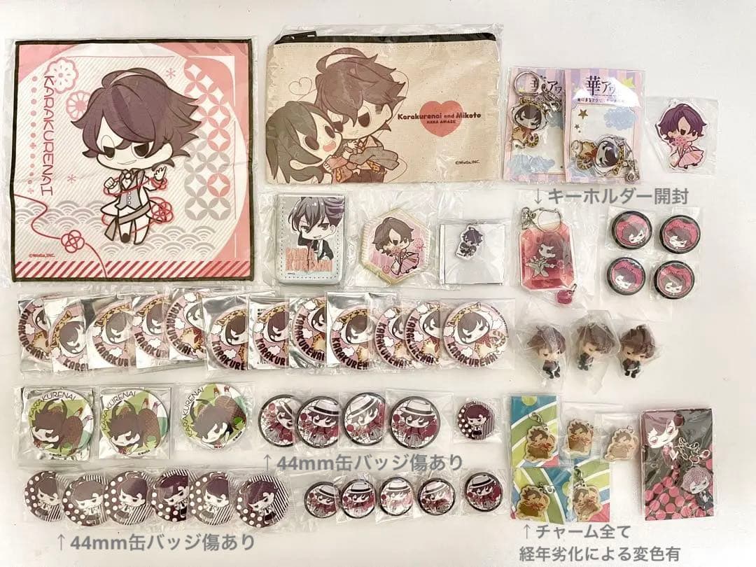 華アワセ唐紅グッズ／スイパラ、アクリルスタンド、缶バッジ