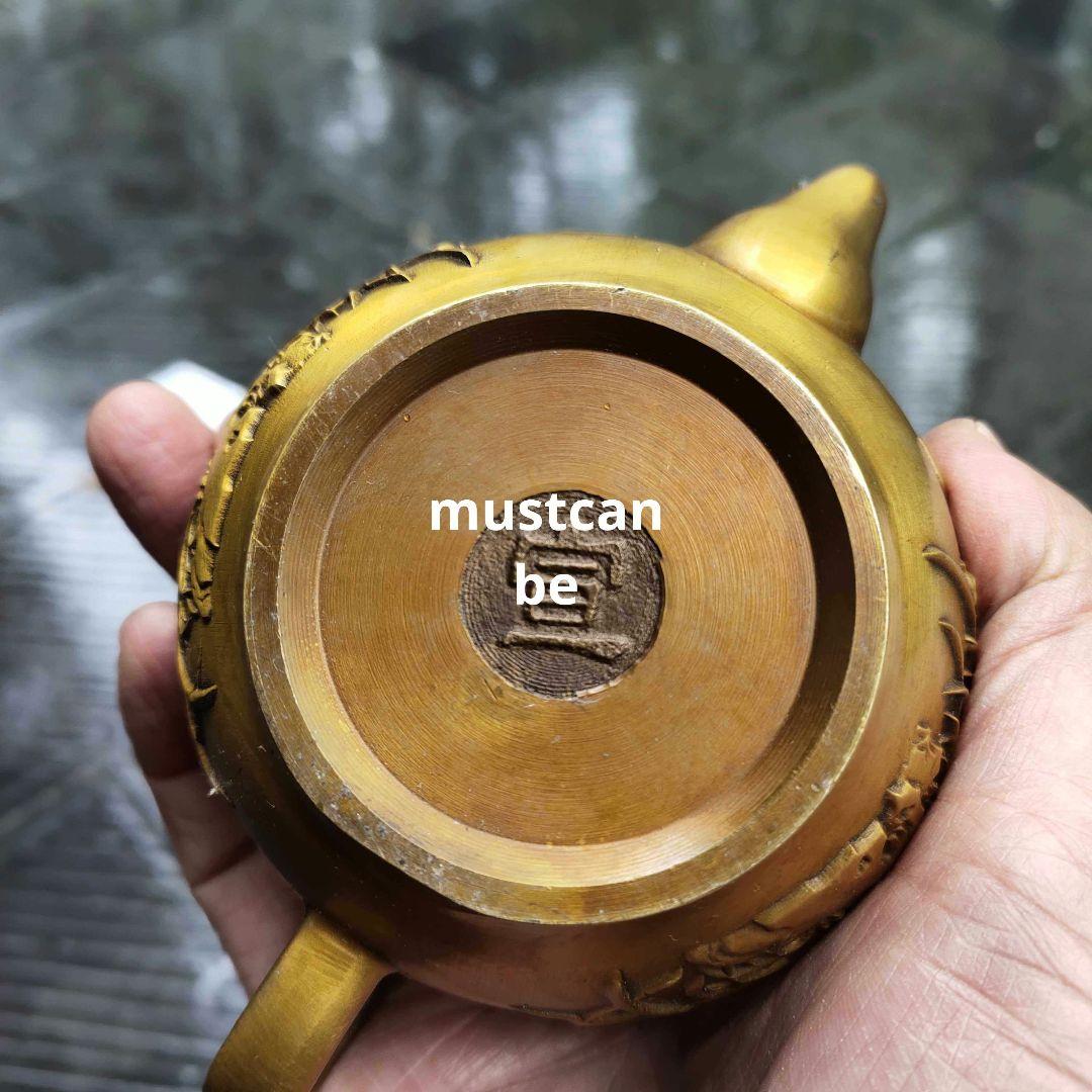 銅器 花鳥茶壺 酒壺 茶道具 煎茶器 工芸品 置物 - メルカリ