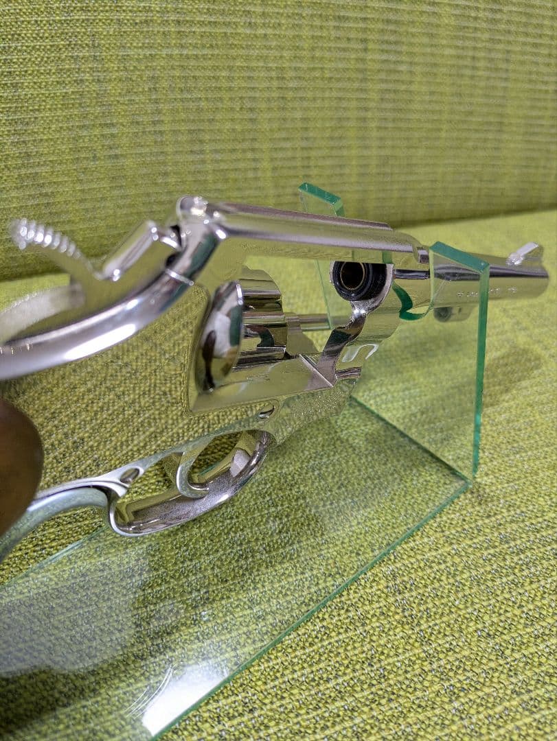 木グリ) タナカワークス S&W M10 ミリポリ ニッケルフィニッシュ