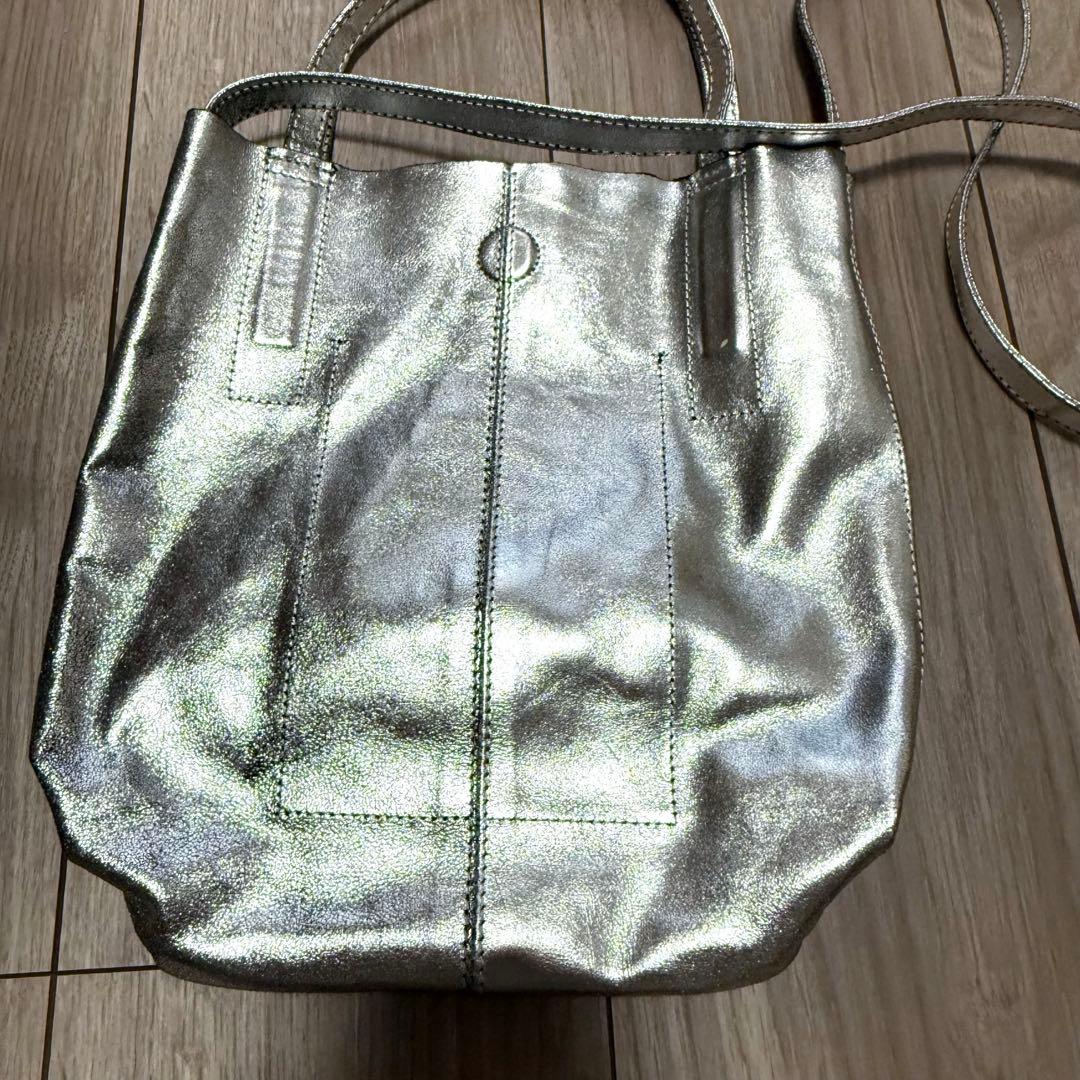 モルフェ、トートバック、2WAY SMALL TOTE SILVER、シルバー