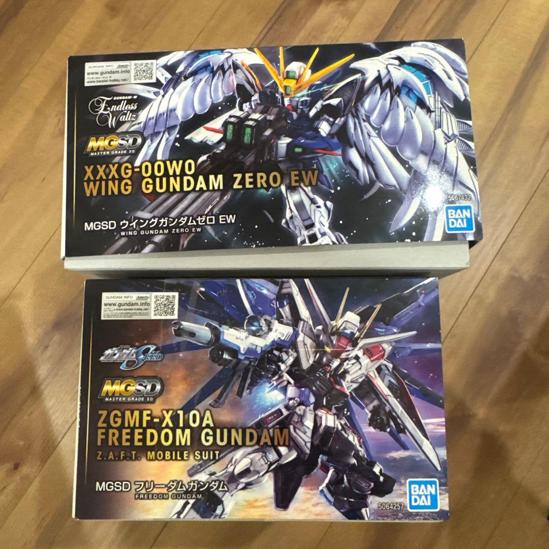 MGSD ウイングガンダムゼロEW フリーダムガンダム 2個セット